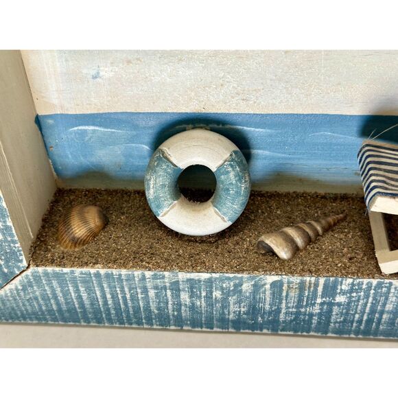 Coastal Beach Scene Diorama Picture Wall Decor - Picture 3 of 5